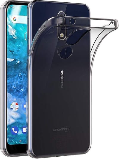 Hoesje voor Nokia 7,1 backcover Shockproof siliconen Transparant