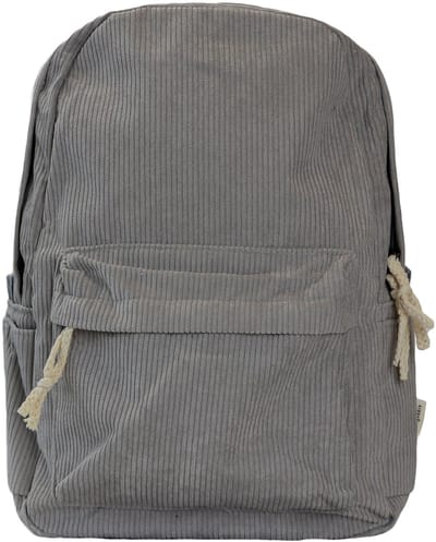 Honeybears - Corduroy rugzak – Schooltas - Kinder rugzak – Rib tas - Grijs