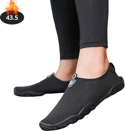 Nivard Waterschoenen Voor Kinderen & Volwassenen - Aqua Shoes - Aquaschoenen - Afzwemschoenen - Zwemles Schoenen - Zwart - 43.5