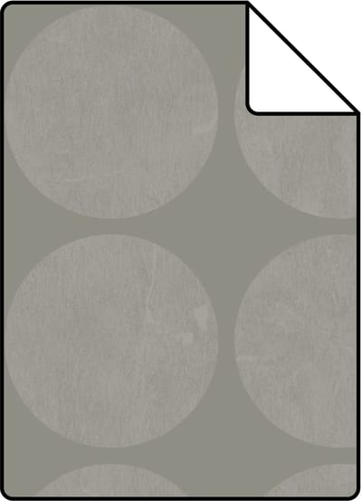 Proefstaal Origin Wallcoverings behang grote verweerde bollen donkergrijs - 26,5 x 21 cm - 347609-S