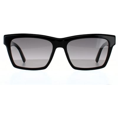 Saint Laurent zonnebril SL M104 001 Glanzende zwartgrijze gradiënt