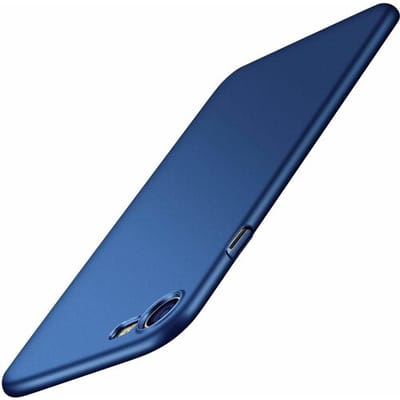 ShieldCase telefoonhoesje geschikt voor Apple iPhone SE 2022 ultra thin case - blauw - Dun hoesje - Ultra dunne case - Backcover hoesje - Shockproof dun hoesje