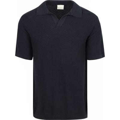 KnowledgeCotton Apparel Polo Knitted Donkerblauw (navy) - Casual T-shirts