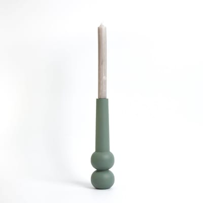 Candleholder cone high - Green