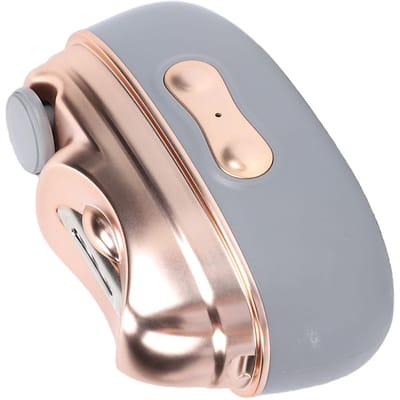 Elektrische Nagelknipper 4-in-1 Ultra Stil Automatische Vingernagelvijl met LED Gidslicht en Uithardingslamp Grijs
