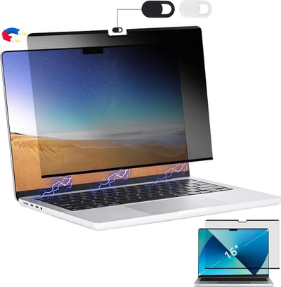 Lexium Privacyscherm laptop - 16 inch Privacy scherm laptop - Privacy screenprotector laptop - Screenfilter laptop