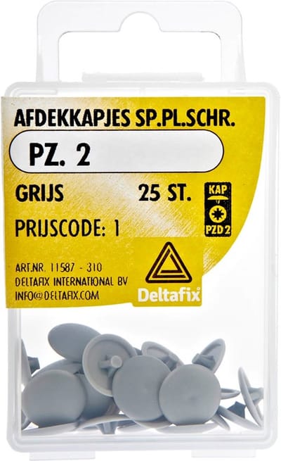 Deltafix montageschroef kleur met anti vochtring en torx-20 bit r.v.s. a2 / wit 4.8 x 38 mm 60 st.