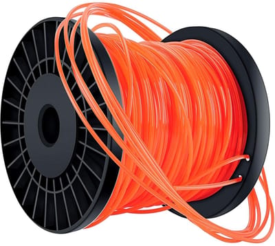 EXCITAT Trimmerlijn - Gazontrimmerlijn - Maailijn - Geschikt voor elk type grasmaaier - 2,4 mm x 100 m - Oranje