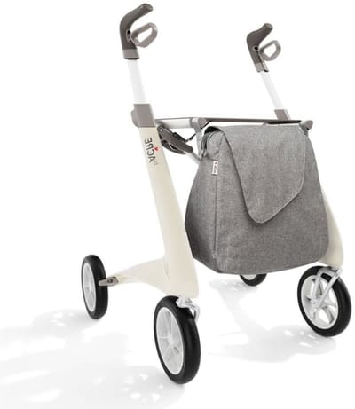 Rollator ByAcre Carbon Ultralight Standaard | De meest lichte rollator ter wereld | Creme - 4.8 kg