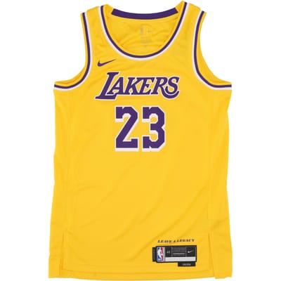 Nike NBA Los Angeles Lakers Icon Edition LeBron James 2022/23 Jersey Geel Heren Streetwear DN2009-733 XL yellow