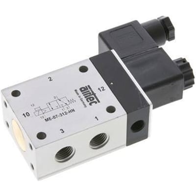 3/2 G1/4'' (G1/8'') Magneetventiel Extern 230V AC -0.95-10bar/-13.2-140psi Airtec