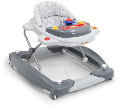 2-in-1 Loopwagen met Schommelfunctie en Speelcentrum voor Baby's - Compact en Verstelbaar