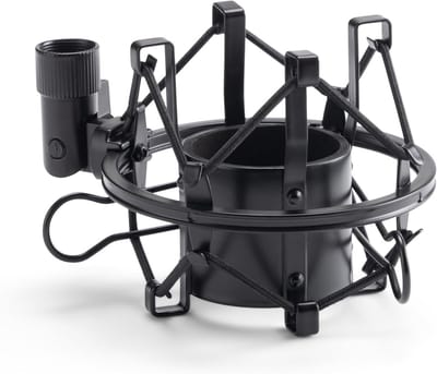 Microfoon Shock Mount - Microfoonhouder Spider - Studio Opnames - Gietijzeren Adapter - 42-48 mm - Zwart