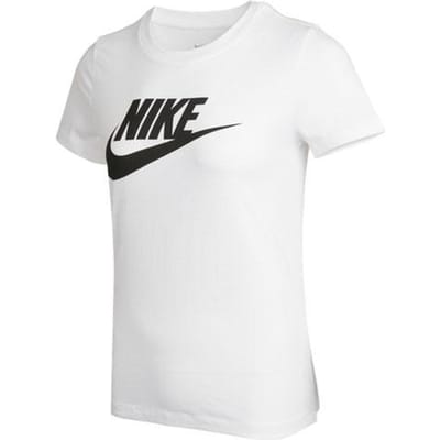 Nike Sport Ronde Hals Casual Letterprint Korte Mouw T-shirt Dames tops Wit AT2784-100 S white