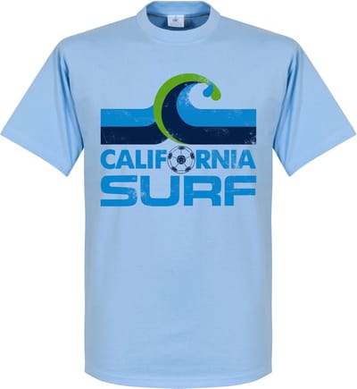 California Surf T-Shirt - Lichtblauw - M