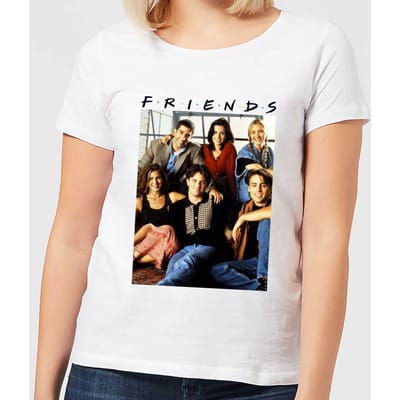 Friends Vintage Character Shot dames t-shirt - Wit - S