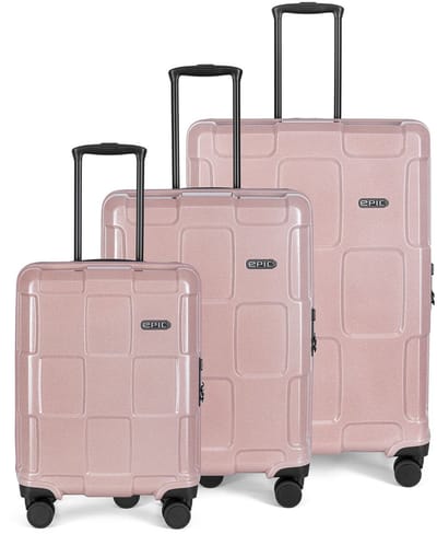 Epic Crate Reflex 4 wielen Kofferset 3-delig - Harde bagage - TSA slot - crystalrose