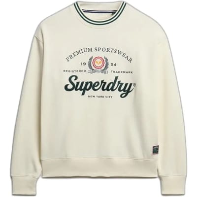 Superdry - Country Club ruimvallend sweatshirt met ronde hals - Dames - Truien