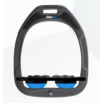 Platte Ultra Grip Beugels Antraciet/Zwart/Blauw Flex-On Green Composite