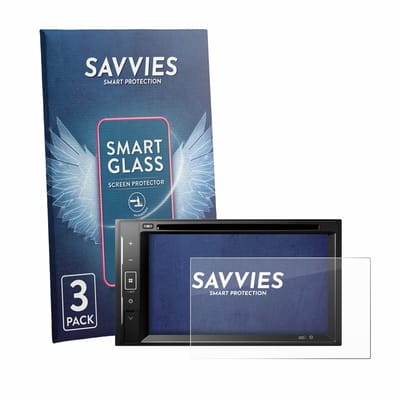 3 Stuks Savvies Screenprotector - geschikt voor Pioneer DMH-A240DAB - beschermfolie glas transparant