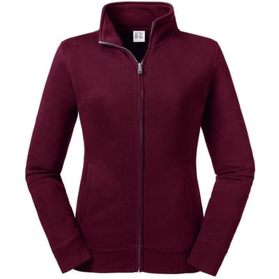 Russell Dames/dames Authentieke Sweat Jacket (Bourgondië)