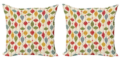 ABAKUHAUS Kussenhoes Set 2x40x40 cm – Dubbelzijdig Digitaaldruk