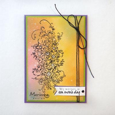 Stempel - Clear stamps - Marianne Design - Tiny's border bouquet - TC0872