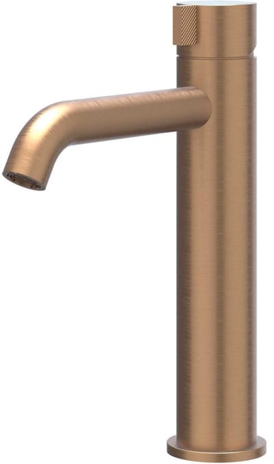 IVY Tribe Eenhendel wastafelmengkraan opbouw model M, coldstart RVS316 geborsteld mat koper PVD