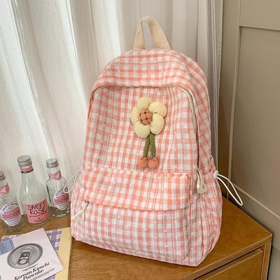 Japanse Ins Campus Bos Ruit Rugzak voor Meisjes  Middelbare School Meisjes Middelbare School Studenten  Lichtgewicht Schooltassen  Veelzijdige Rugzakken single package brown