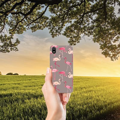 Xiaomi Redmi 7A TPU Hoesje Flamingo
