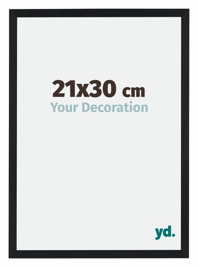 Your Decoration - Fotolijst 21x30 cm - MDF - Zwart Mat - Catania