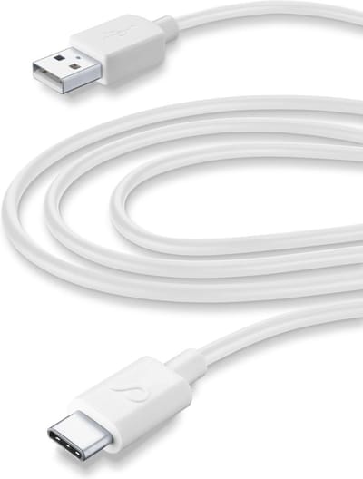 Cellular Line Usb kabel, usb-a naar usb-c 3m, wit