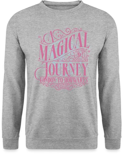 Harry Potter Perron 9 ¾ Ontwerp In Roze & Blauw Sweater Heren