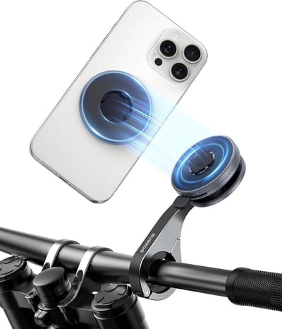 Aluminium Fietstelefoonhouder voor Mountainbike - Geschikt voor iPhone, Samsung en Google Pixel met Verstelbare Bevestiging