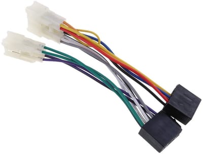 Kabelboom Adapter - Stereo Verbinding - Auto Audio Installatie - Standaard ISO Connectoren - 170 mm Lengte - Zwart