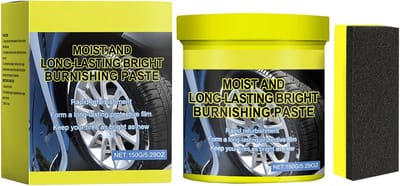 Glanspasta Banden - Bescherming en Reiniging - Autobanden Onderhoud - Met Inclusief Spons - 150 gram