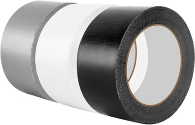 Drie-delige rol van waterdichte en extra sterke stof tape, 48 mm x 20 m, ideaal voor reparaties en bundelen binnen en buiten, handafscheurbaar en veelzijdig in gebruik