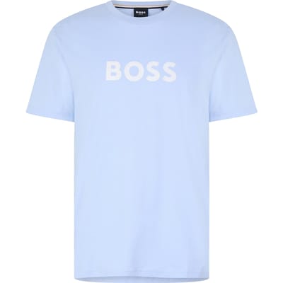 Boss Heren Hbw Logo T-Shirt (Lichtblauw)