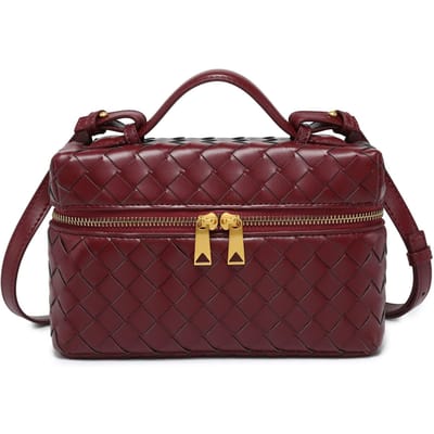 Modieuze en Populaire Lunchbox Tas Handgemaakt Nieuw Rits Tas Trendy One-shoulder Hand-slide Tas 23*6.5*14 cm brown