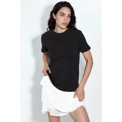 Effen Ronde Hals T-Shirt