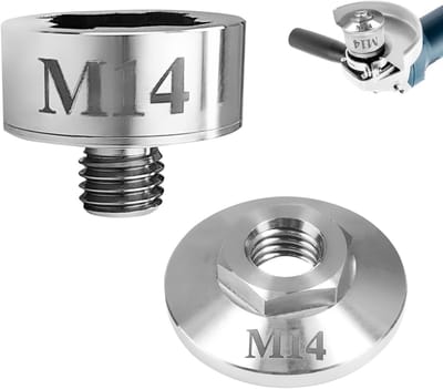Haakse slijper adapter - Xlock snelspan - Schijven wisselen - Directe montage - M14 - Zilverkleurig