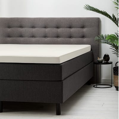 Dekbed-Discounter - Fresh and Co Topper Hoeslaken 90 x 210/220 cm - Verkoelend Katoen - Geschikt voor toppers tot 15 cm hoog - Wasbaar op 30 graden - Kreukvrij en vormvast - Creme