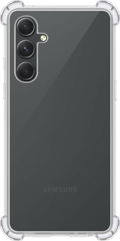 Hoes - Geschikt voor Samsung Galaxy A14 - Sterk & Shockproof - Siliconen Case - Back Cover - Telefoon Hoesje Shock Proof - Transparant