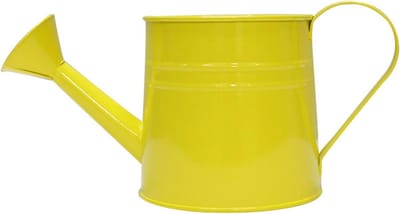 Metalen Gieter - Ijzeren Waterkan - Planten Water Geven - Lange Nauwkeurige Tuit - 25x15x5 cm - Geel