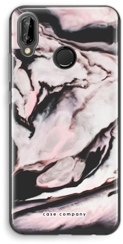 Case Company® - Hoesje geschikt voor Huawei P20 Lite hoesje - Roze stroom - Soft Cover Telefoonhoesje - Bescherming aan alle Kanten en Schermrand