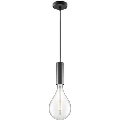 Home sweet home hanglamp Saga zwart Pear - helder