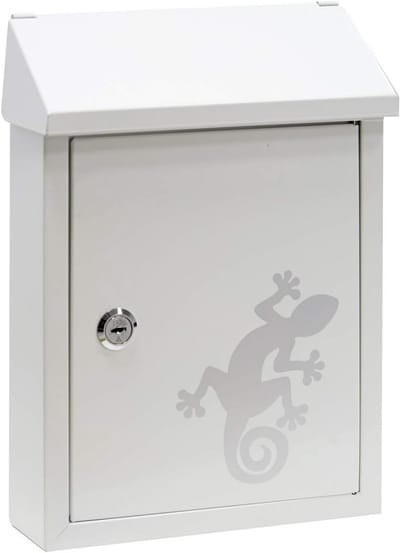 Stijlvolle Outdoor Brievenbus met Salamander Motief - Compact en Duurzaam Design voor DIN A5 Post