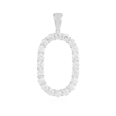 Cavill - Elegante Hanger 925 Sterling Zilver - 3,06 Ct Cambodjaanse Ovale Zirkonen - Rond Prong Zetting - Dames Sieraden
