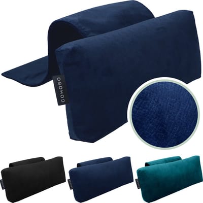 Cohoso® Orthopedisch Lendekussen Rugsteun - Rugpijn verlichten - Lendensteun - rugkussen onderrug voor bank - Verstelbaar- instelbaar - Lendesteun - lendenkussen - Hernia - Fauteuil - zitstoel – Rugklachten - Ergonomisch - Thuiswerken - Navy