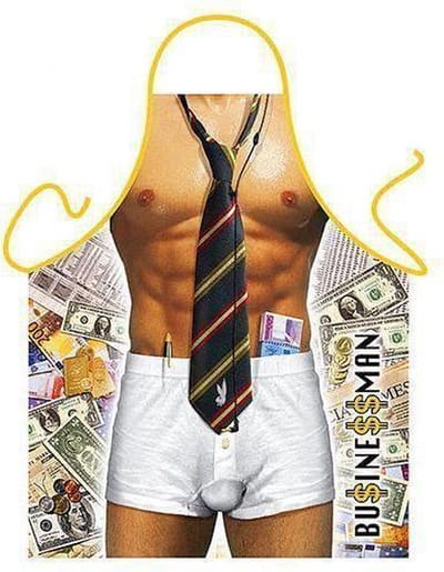 Benza Schort Zakenman/Businessman - Sexy/Leuke/Grappige/Mooie Keukenschort